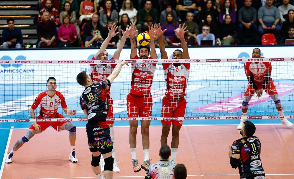 WorldofVolley :: ITA M: Piacenza Defeats Perugia, Civitanova Dominates Modena, Cisterna Triumphs Over Taranto