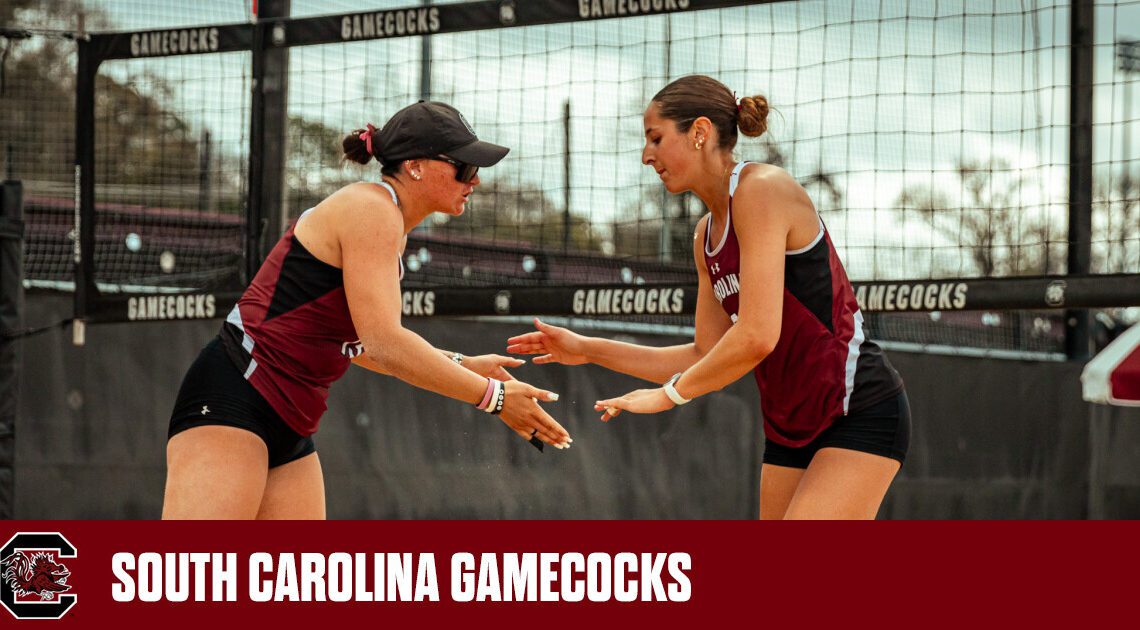Beach Volleyball Splits Day One of Carolina Challenge – University of South Carolina Athletics