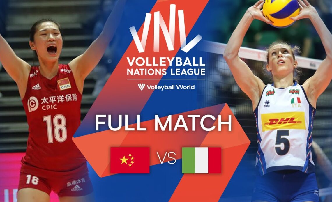 🇨🇳 CHN vs. 🇮🇹 ITA - Full Match | Women's VNL 2019