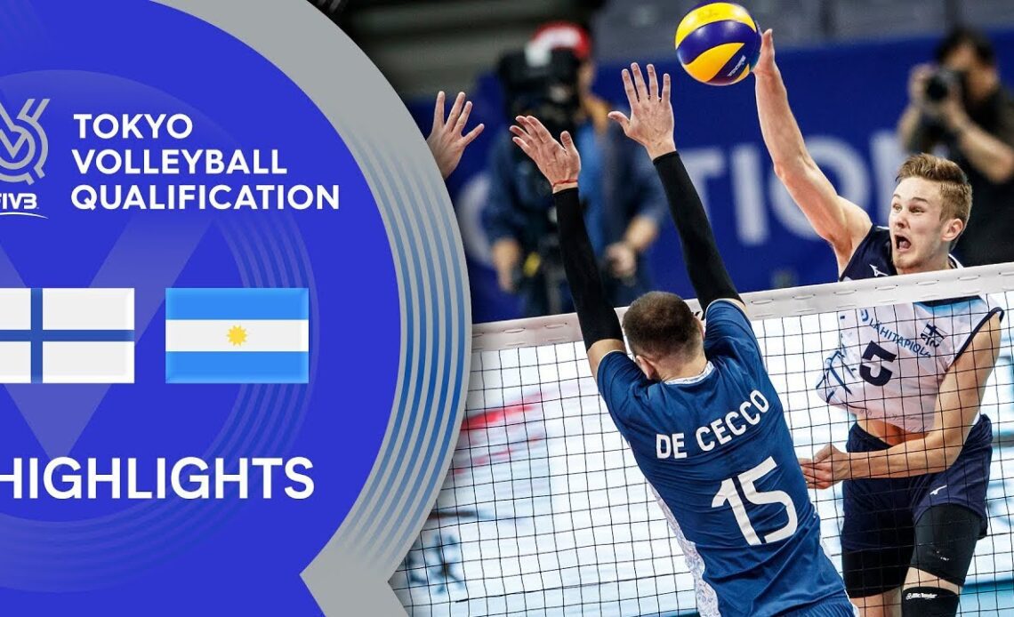 FINLAND vs. ARGENTINA - Highlights Men | Volleyball Olympic Qualification 2019
