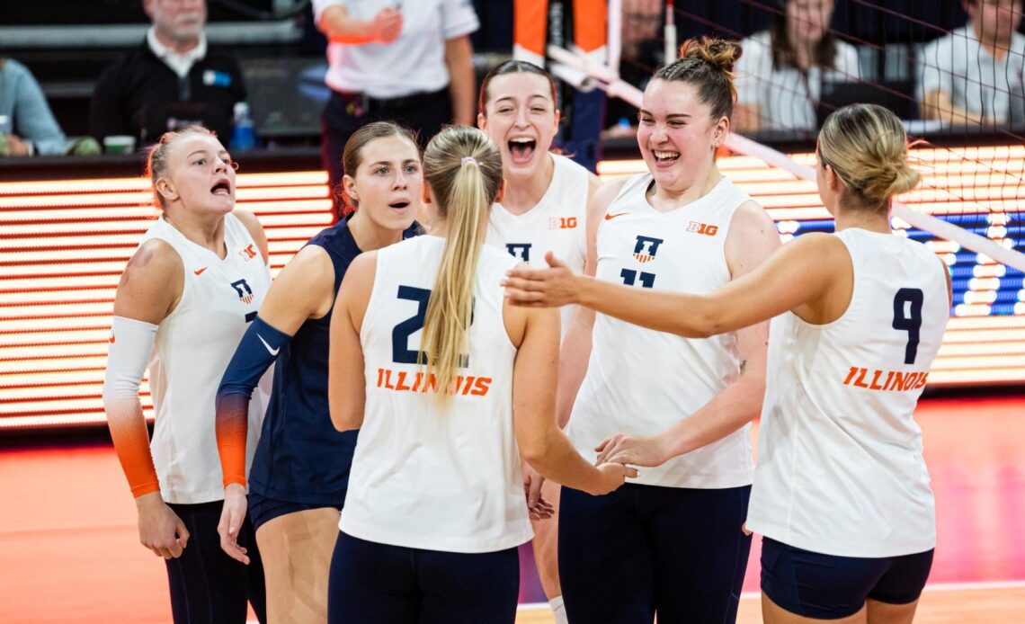 Fighting Illini Volleyball Hosts DePaul for Spring Match