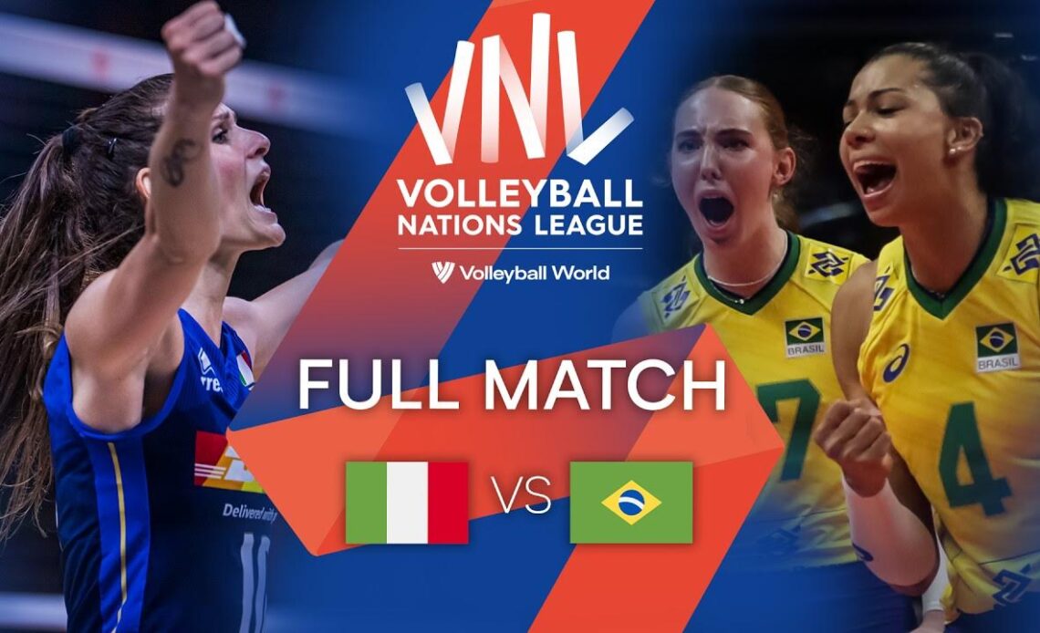 🇮🇹 ITA vs. 🇧🇷 BRA - Full Match | Women’s VNL 2022