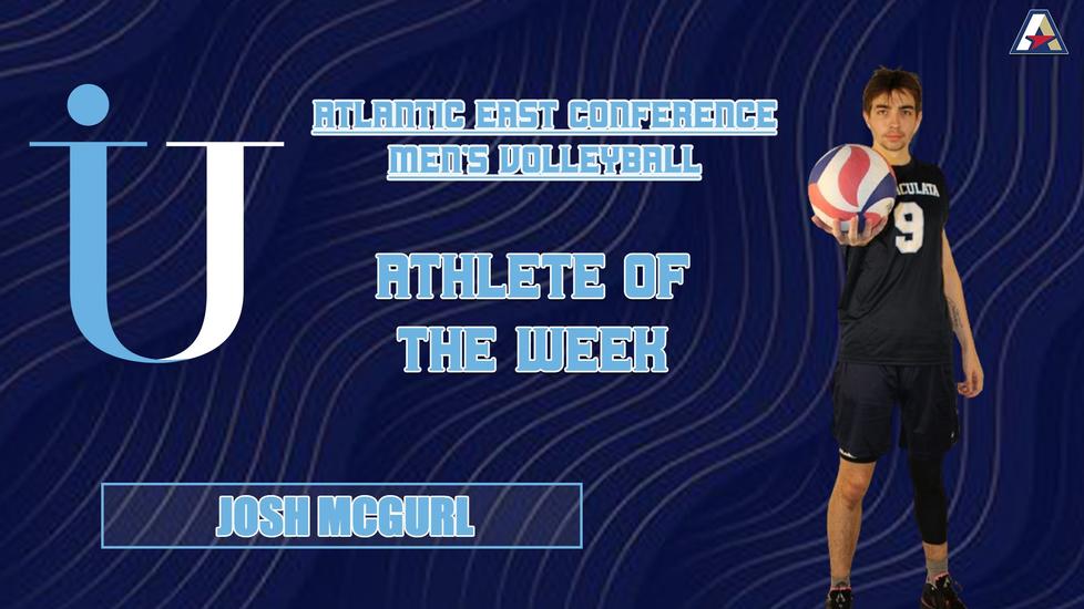 McGurl Named Atlantic East Conference Men's Volleyball Athlete of the Week