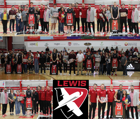No. 14 Lewis Men's Volleyball Outlasts No. 12 Ball State on Senior Night