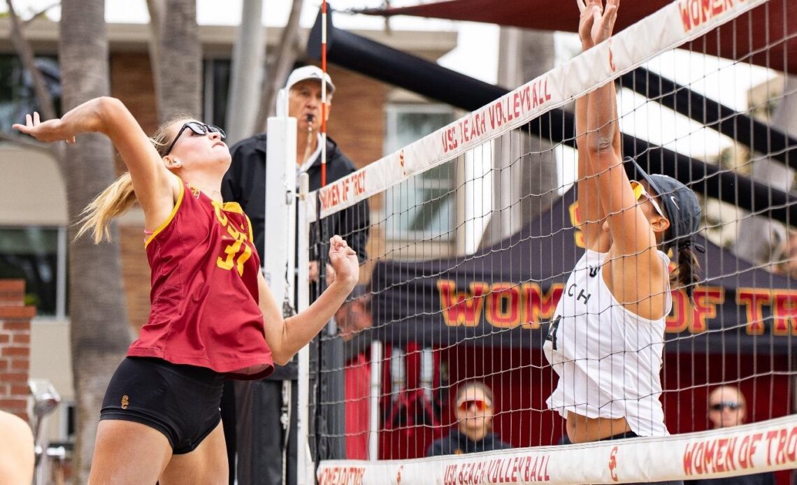 No. 3 USC Beach Volleyball Whips Through No. 19 Wildcats For 5-0 Sweep