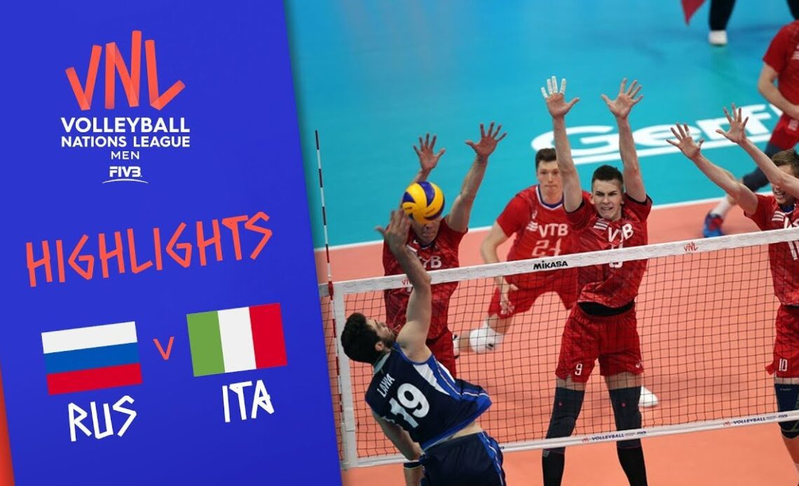 RUSSIA vs. ITALY - Highlights Men | Week 2 | Volleyball Nations League 2019