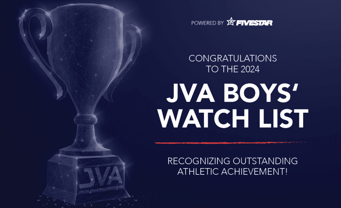 Top Males Volleyball Athletes Nominated for the 2024 JVA Watch List powered by Fivestar