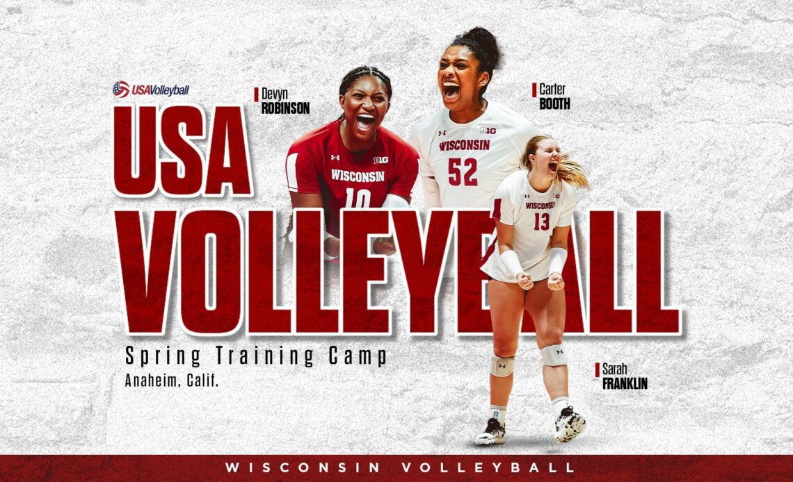 Trio of Badgers to Train with USA Volleyball