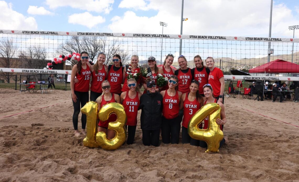 Utah Beach Volleyball Celebrates Senior Day with a Pair of Wins