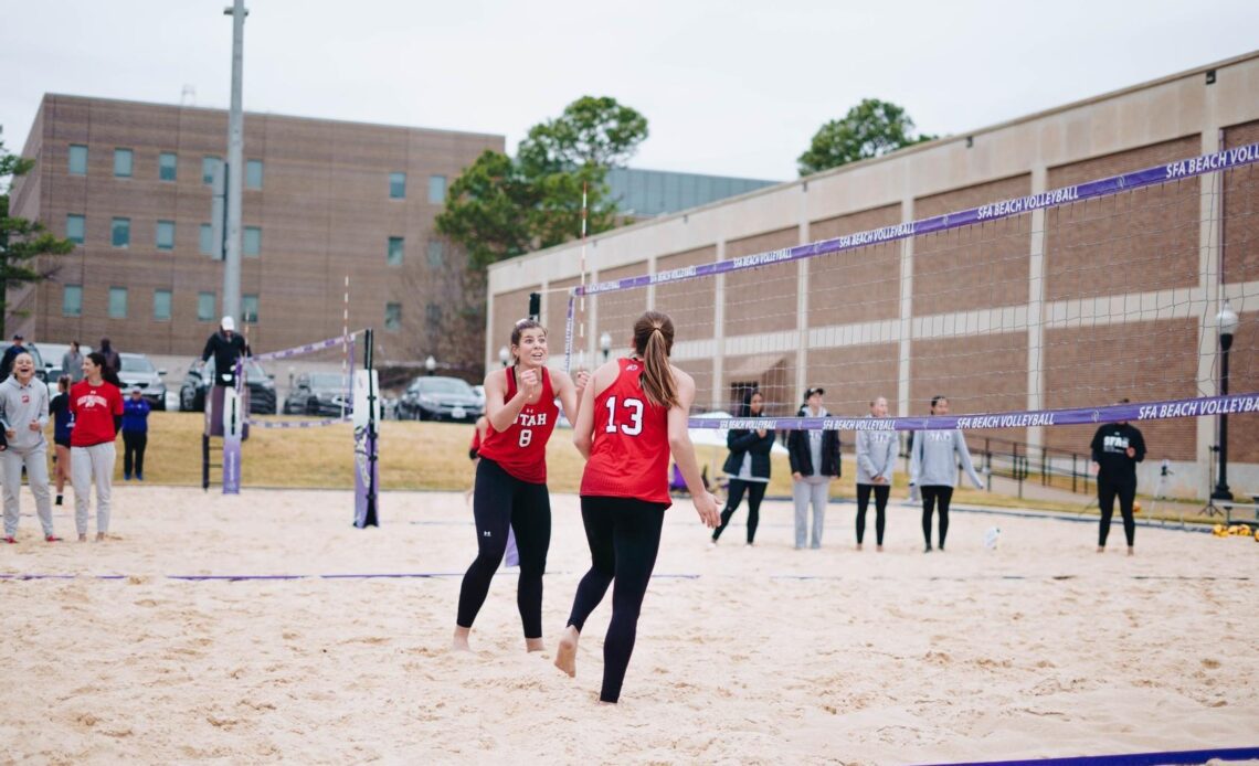 Utah Beach Volleyball Takes Two Wins on Final Day of San Jose Invitational
