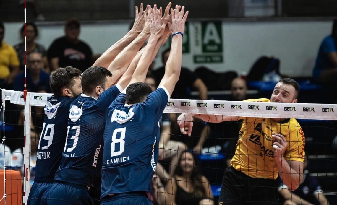WorldofVolley :: BRA M: Franco Leads Vedacit Guarulhos to Victory Over Itambé Minas