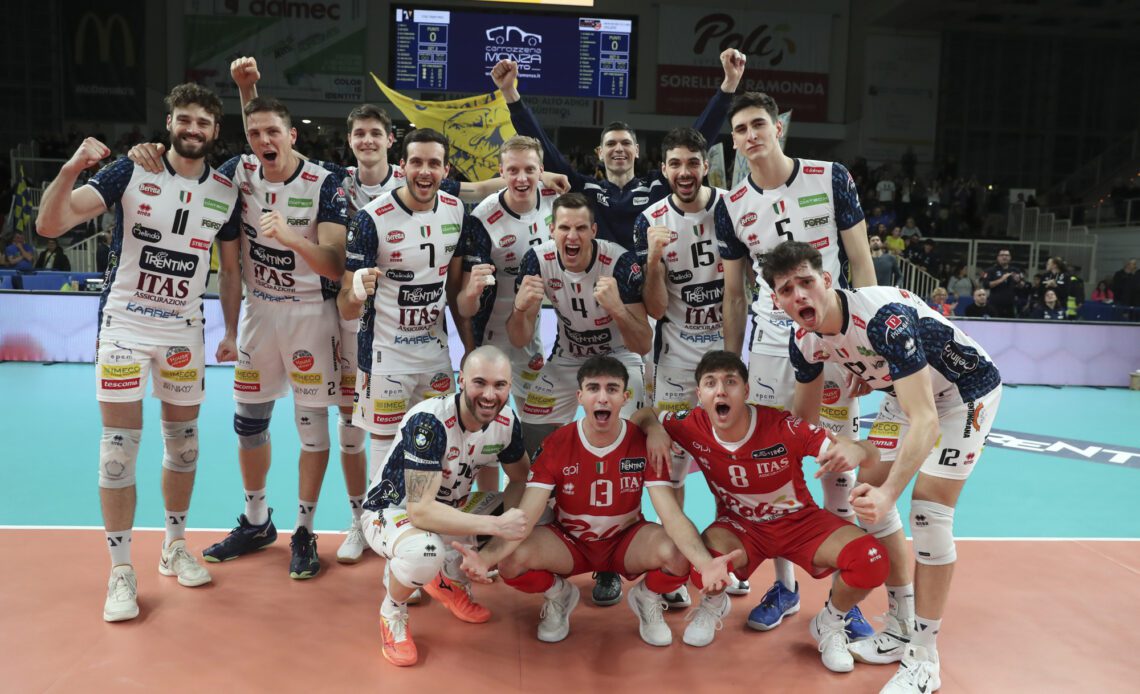 WorldofVolley :: CEV CL M: Trentino Clinches Semifinal Spot with Sweep Over Berlin Recycling Volleys