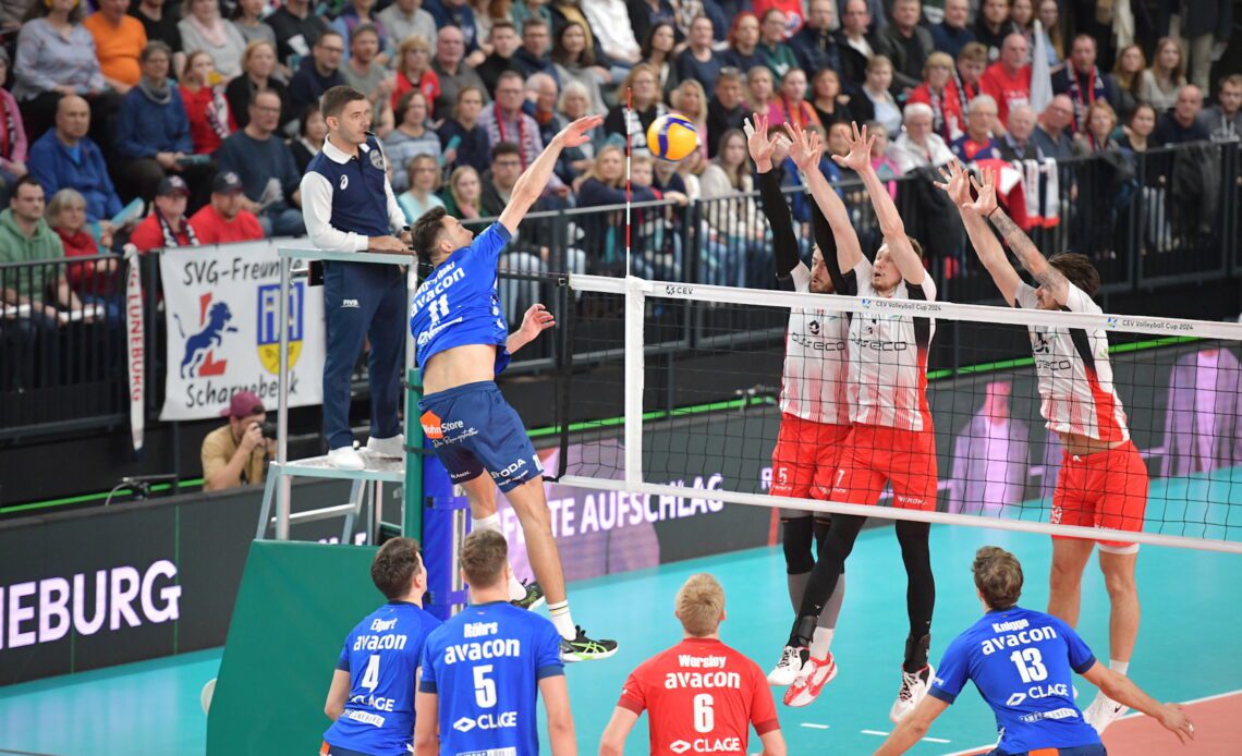 WorldofVolley :: CEV Cup M: Asseco Resovia Secures Dominant Victory Over SVG Luneburg in CEV Cup Final Opener