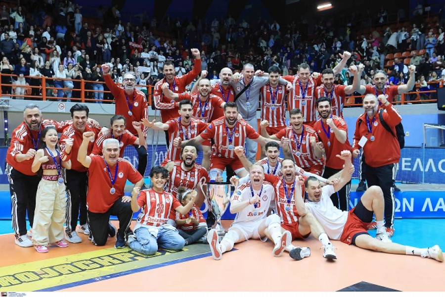 WorldofVolley :: GRE M: Olympiacos Claims 17th Men’s Volleyball Cup After Thrilling Tie-break Victory