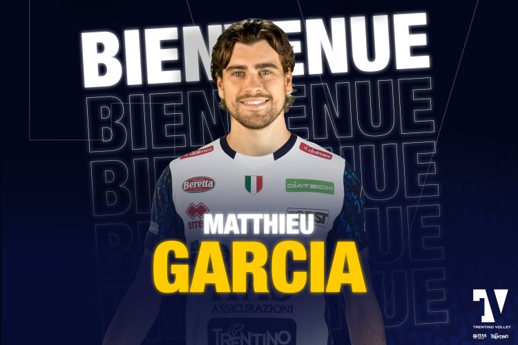 WorldofVolley :: ITA M: Itas Trentino Welcomes French Setter Matthieu Garcia for Scudetto Play-Off
