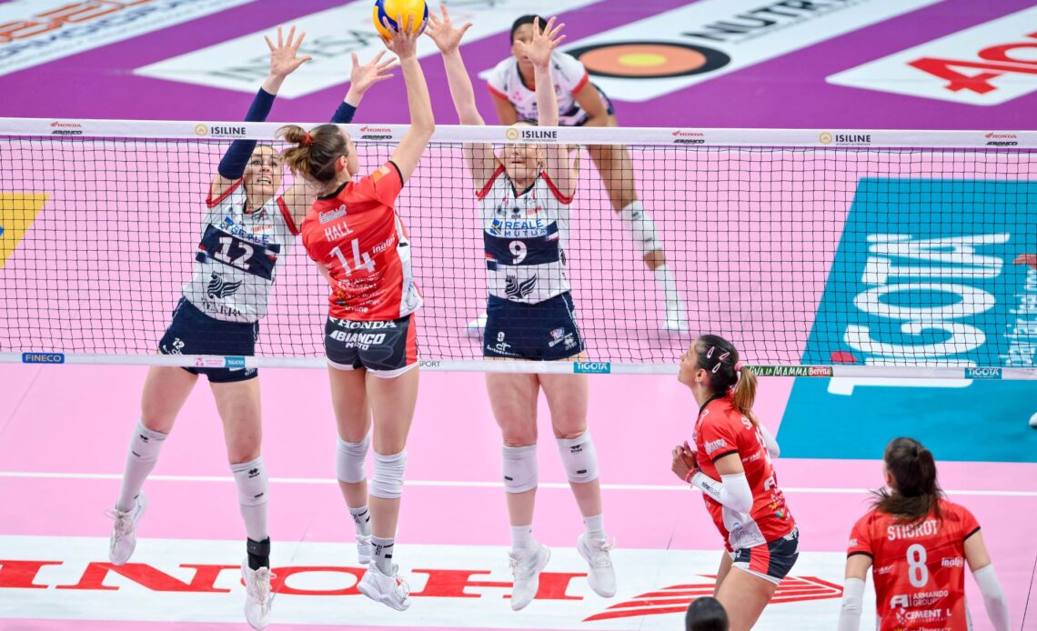 WorldofVolley :: ITA W: Triple 3-0 Sweep in Sunday's Matches - Scandicci Won Against Rome, Chieri, and Novara Overcome Cuneo and Bergamo