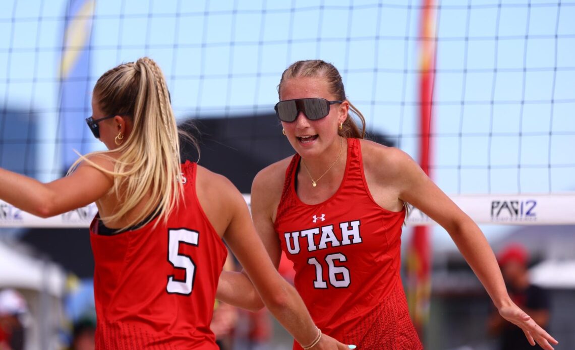 Beach Volleyball Splits Opening Day of Pac-12 Tournament