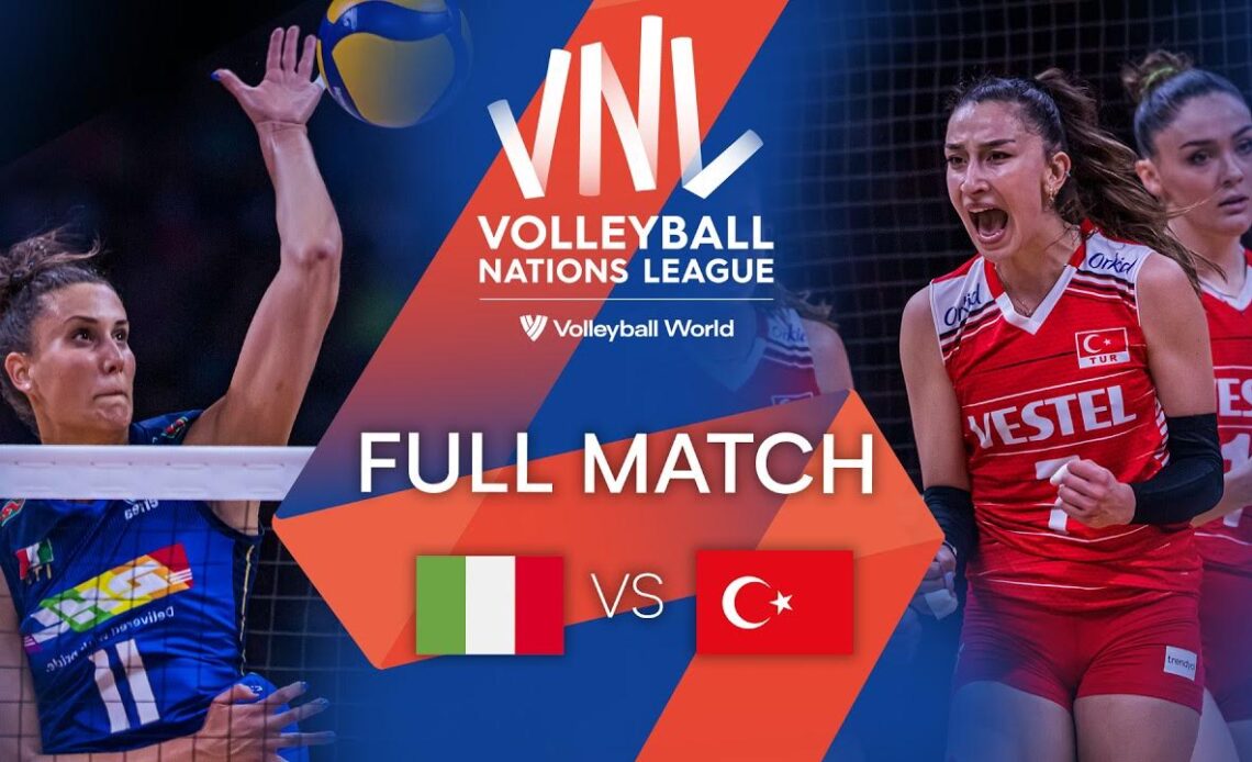 🇮🇹 ITA vs. 🇹🇷 TUR - Full Match | Semi Final | Women's VNL 2022