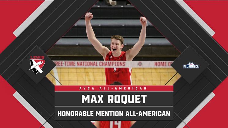 Lewis' Max Roquet Named AVCA Honorable Mention All-American