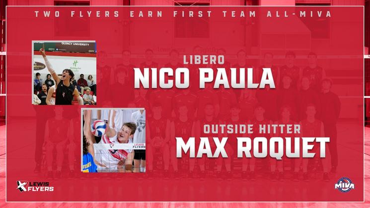 Lewis' Nico Paula and Max Roquet Named First Team All-MIVA