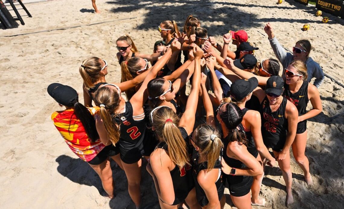 No. 2 USC Beach Volleyball Hits Central Coast for Center of Effort Challenge