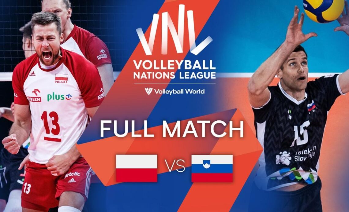 🇵🇱 POL vs. 🇸🇮 SLO - Full Match | Men's VNL 2021