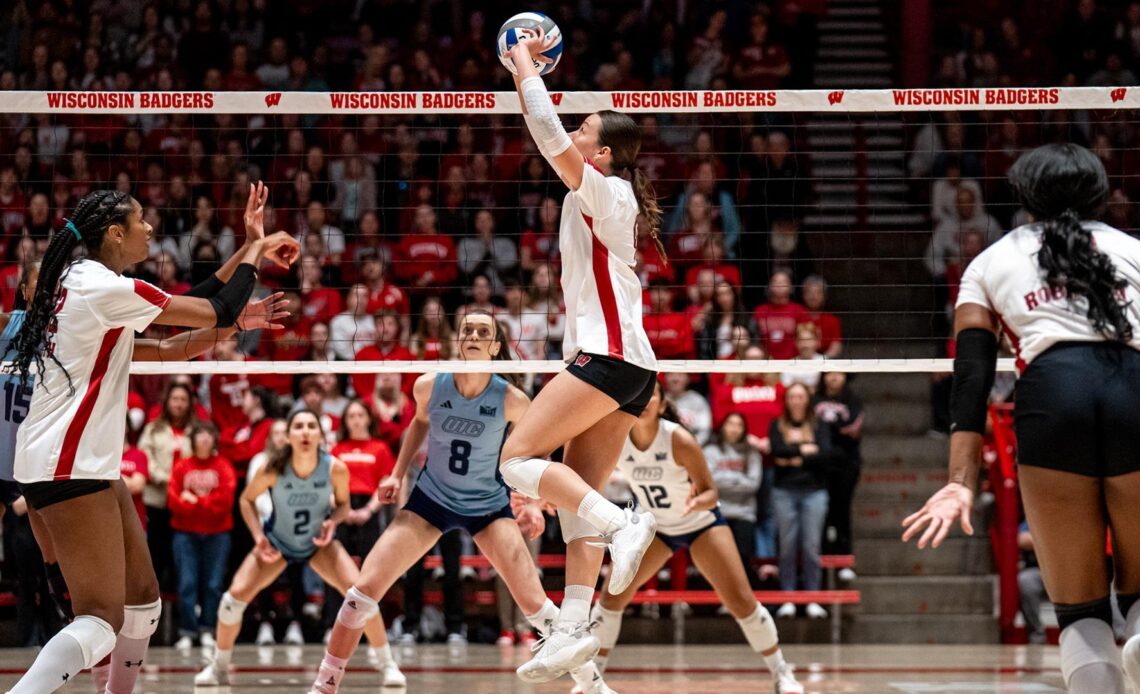 Serving up six: Badgers concludes Spring Season at UNI