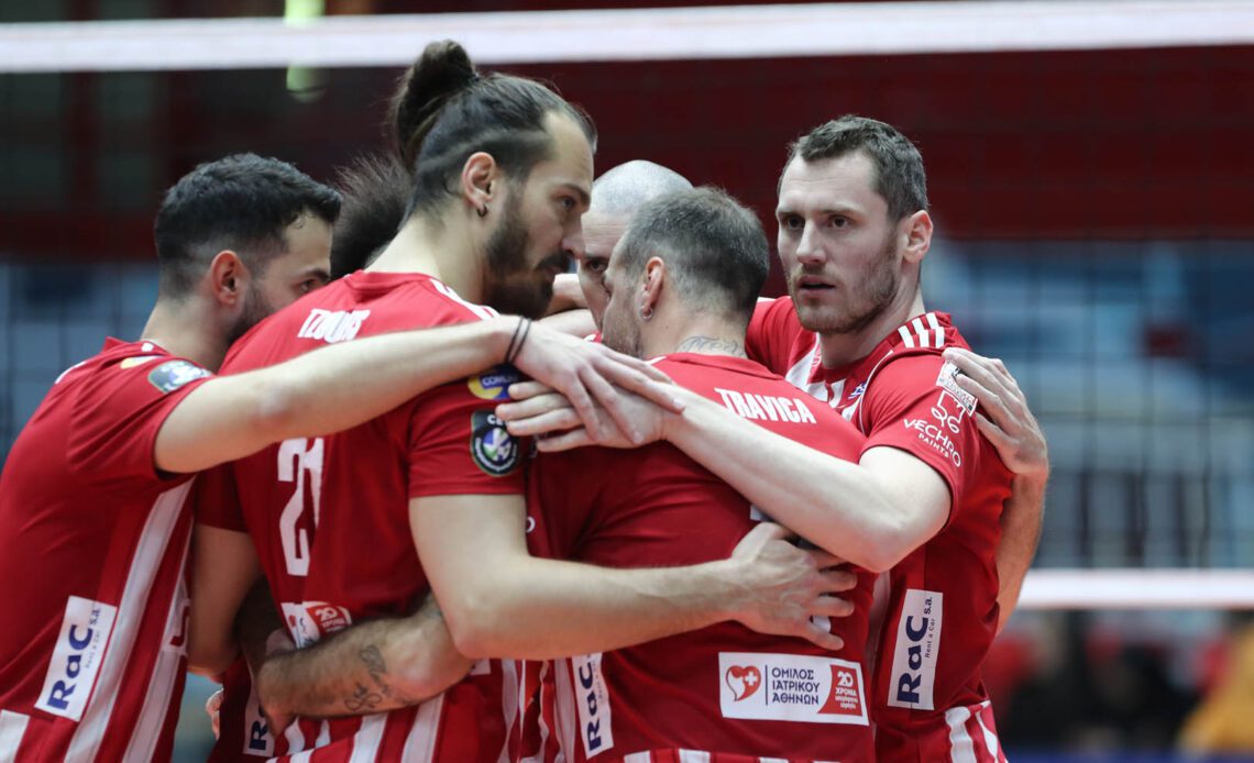 WorldofVolley :: GRE M: Olympiacos Dominates Panathinaikos in PlayOff Finals - Game 1