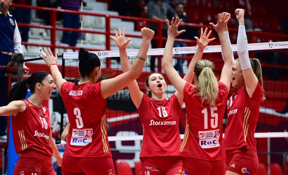 WorldofVolley :: GRE W: Olympiacos Edges Panathinaikos in Thrilling PlayOff Finals Opener