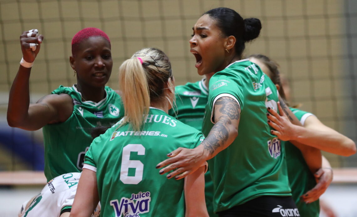 WorldofVolley :: GRE W: Panathinaikos Triumphs Over Olympiacos in Volleyball Finals and Tied the Series