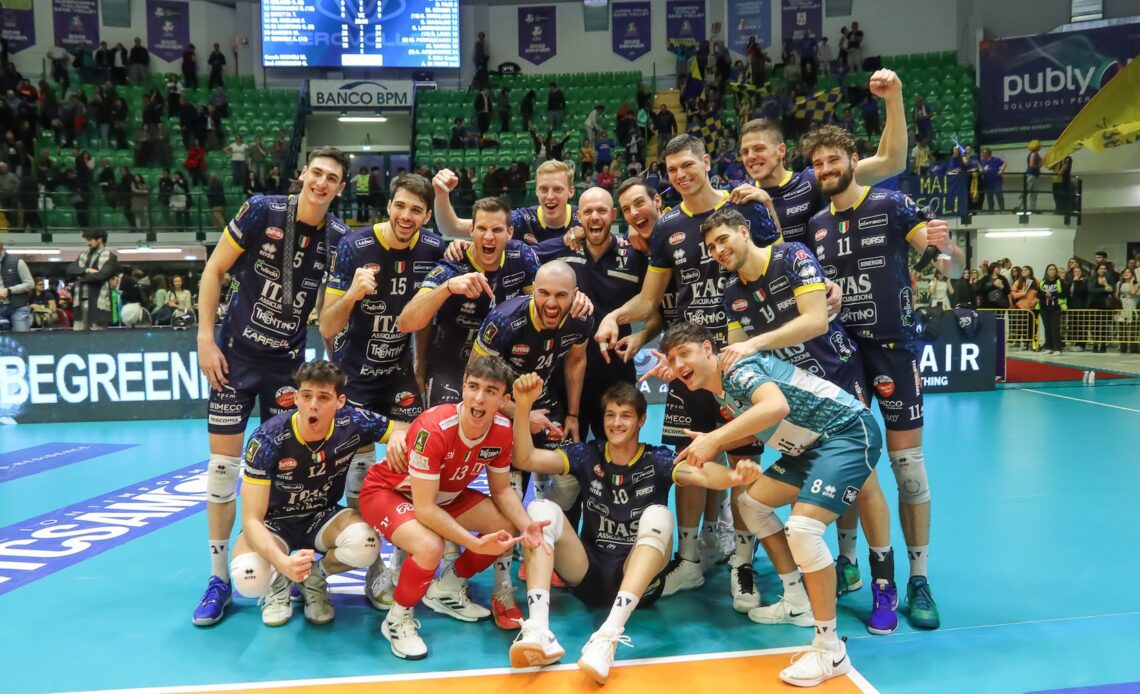 WorldofVolley :: ITA M: Trentino Takes Commanding Lead Over Monza in PlayOff Semifinals
