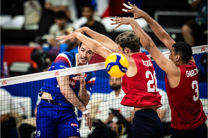 USA men play Bulgaria after loss to France in Volleyball Nations League