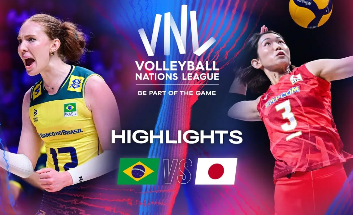 🇧🇷 BRA vs. 🇯🇵 JPN - Highlights | Week 2 | Women's VNL 2024