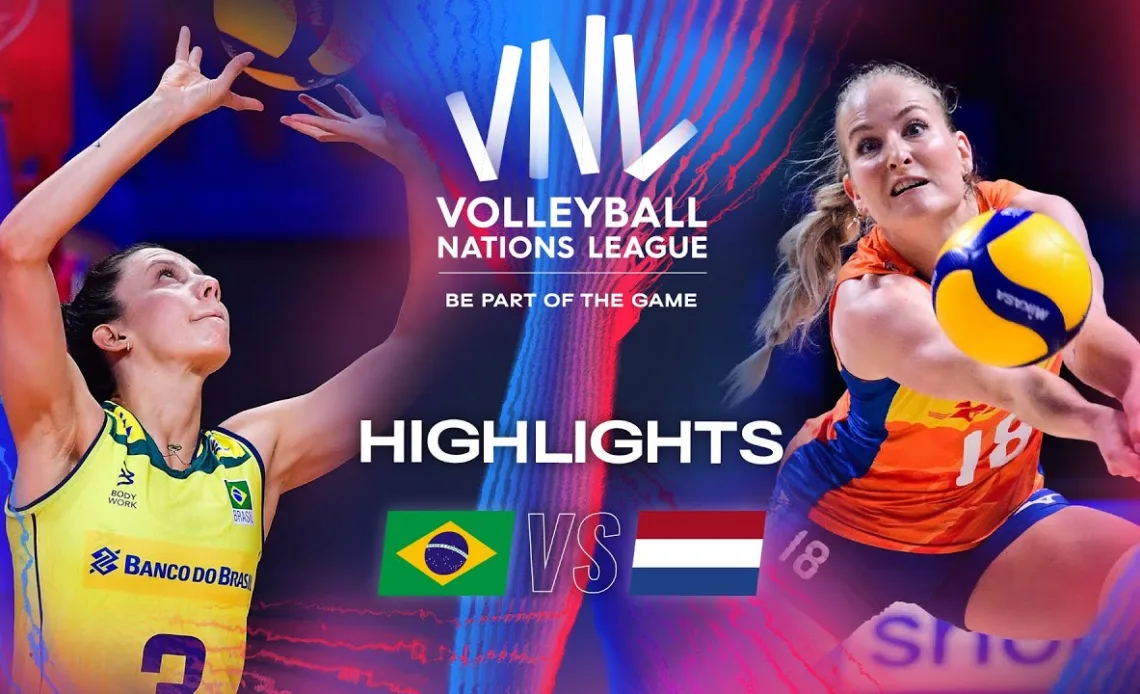 🇧🇷 BRA vs. 🇳🇱 NED - Highlights | Week 2 | Women's VNL 2024