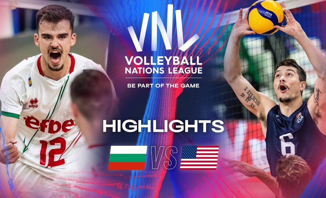 🇧🇬 BUL vs. 🇺🇸 USA - Highlights | Week 1 | Men's VNL 2024