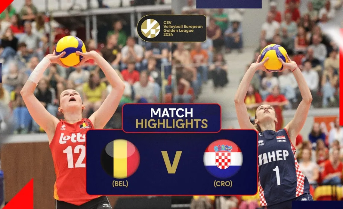 Belgium vs. Croatia - Match Highlights I European Golden League Women 2024