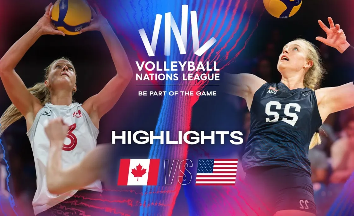 🇨🇦 CAN vs. 🇺🇸 USA - Highlights | Week 2 | Women's VNL 2024