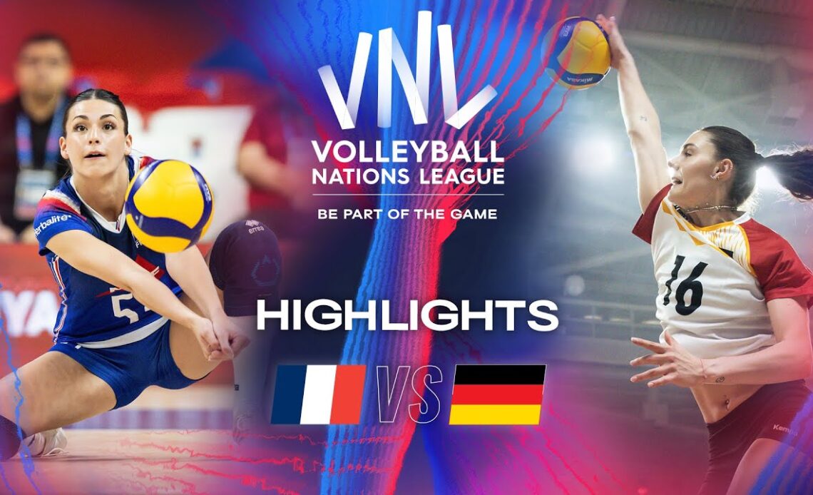 🇫🇷 FRA vs. 🇩🇪 GER - Highlights | Week 1 | Women's VNL 2024