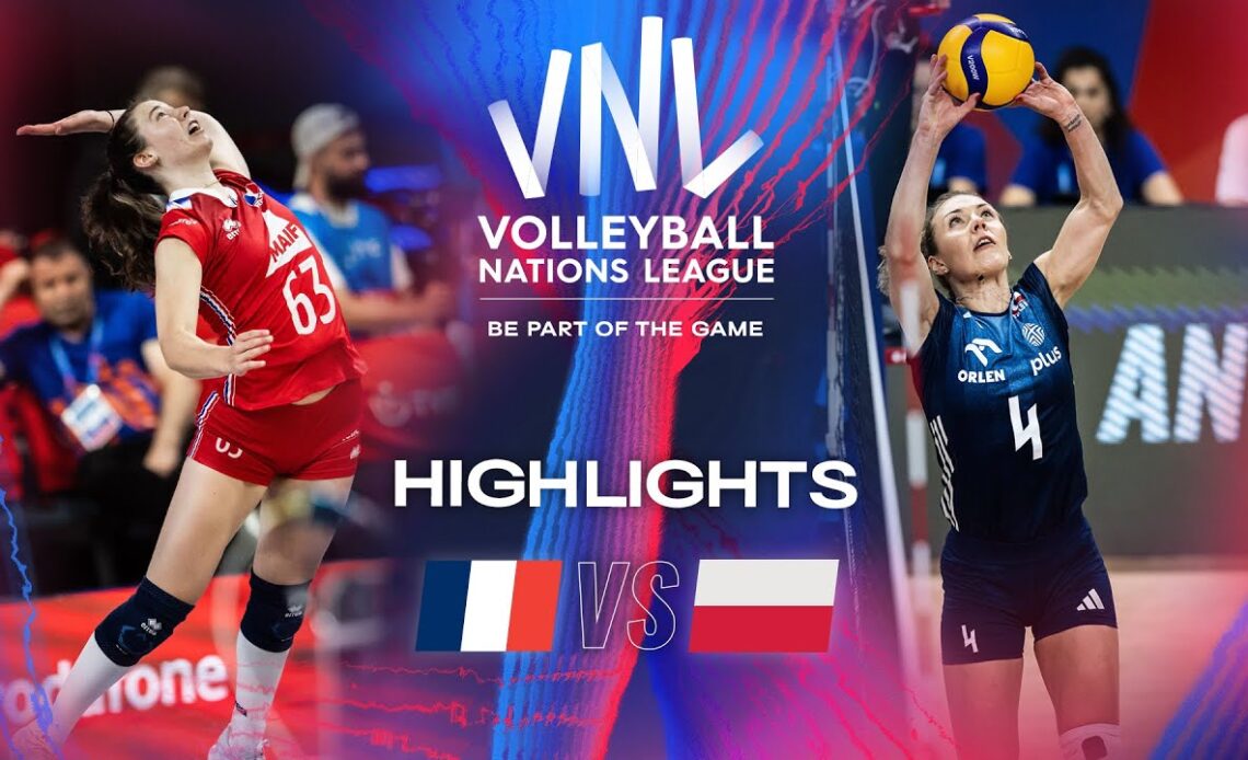 🇫🇷 FRA vs. 🇵🇱 POL - Highlights | Week 1 | Women's VNL 2024