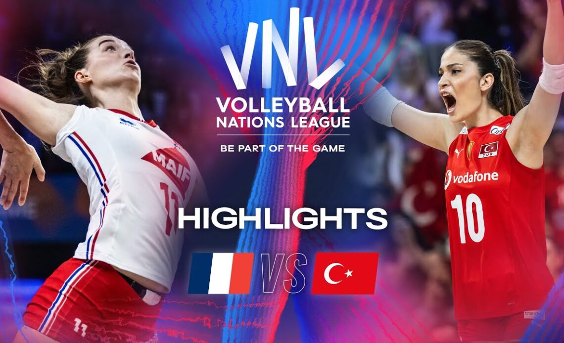 FRA vs. TUR - Highlights | Week 1 | Women's VNL 2024