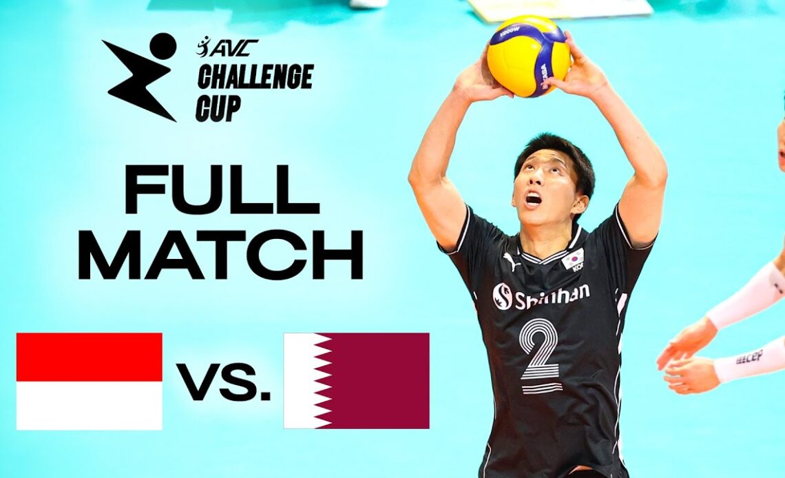 🇮🇩 IDN vs. 🇶🇦 QAT - AVC Challenge Cup 2024 | Pool Play - presented by VBTV