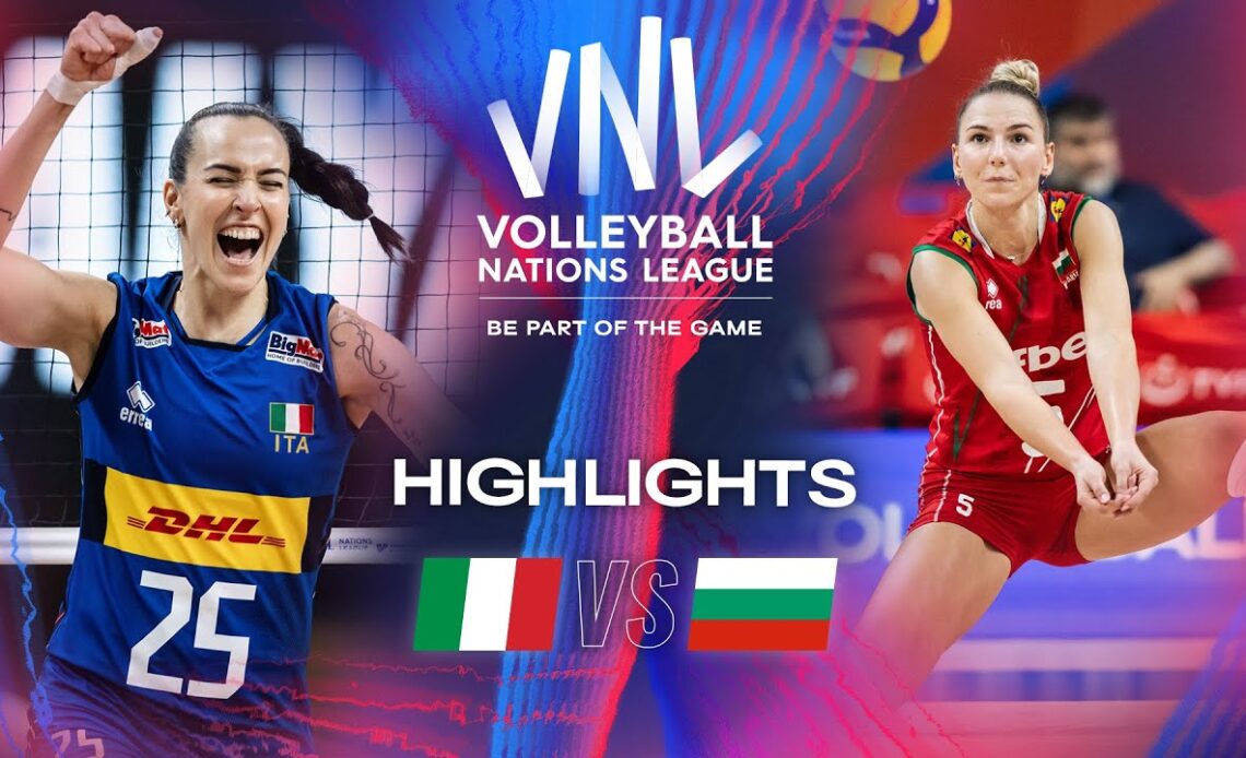 ITA 🇮🇹 vs. BUL 🇧🇬 - Highlights | Week 1 | Women's VNL 2024