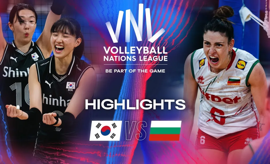 🇰🇷 KOR vs. 🇧🇬 BUL - Highlights | Week 2 | Women's VNL 2024