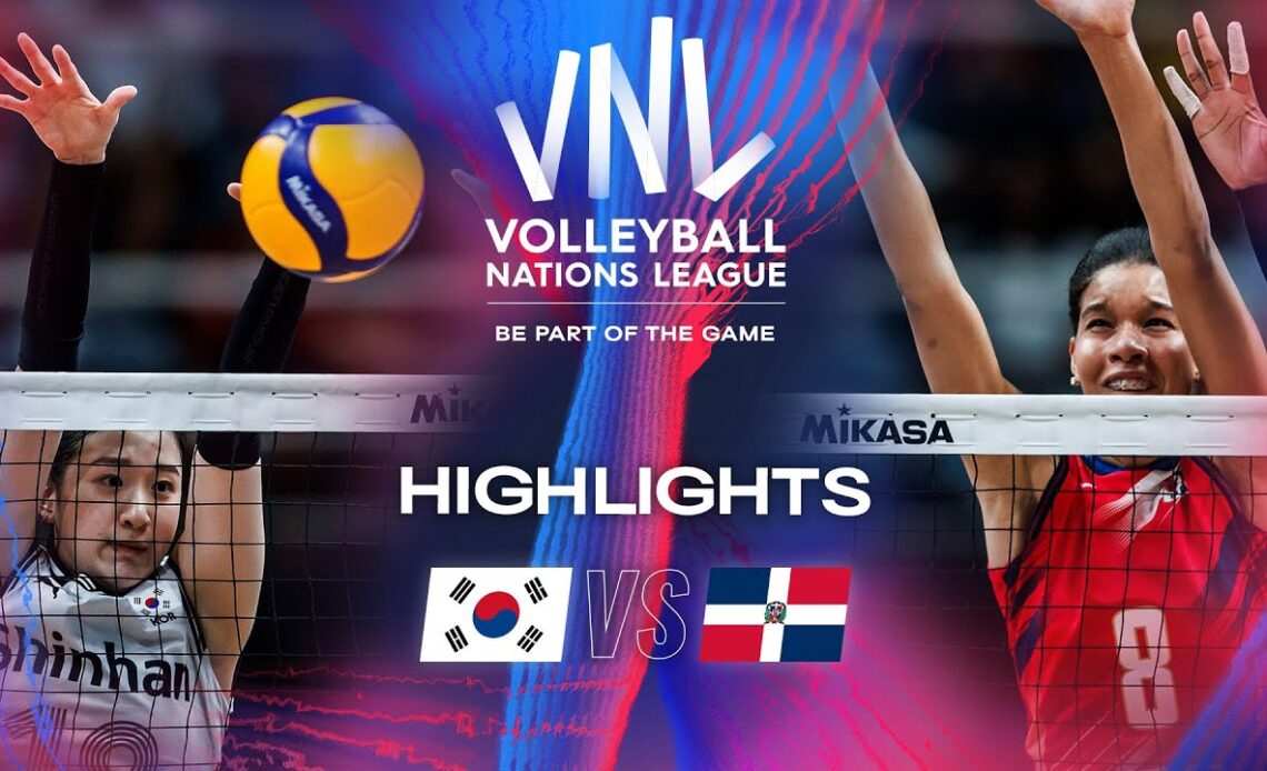 🇰🇷 KOR vs. 🇩🇴 DOM Highlights Week 1 Women's VNL 2024 VCP Volleyball