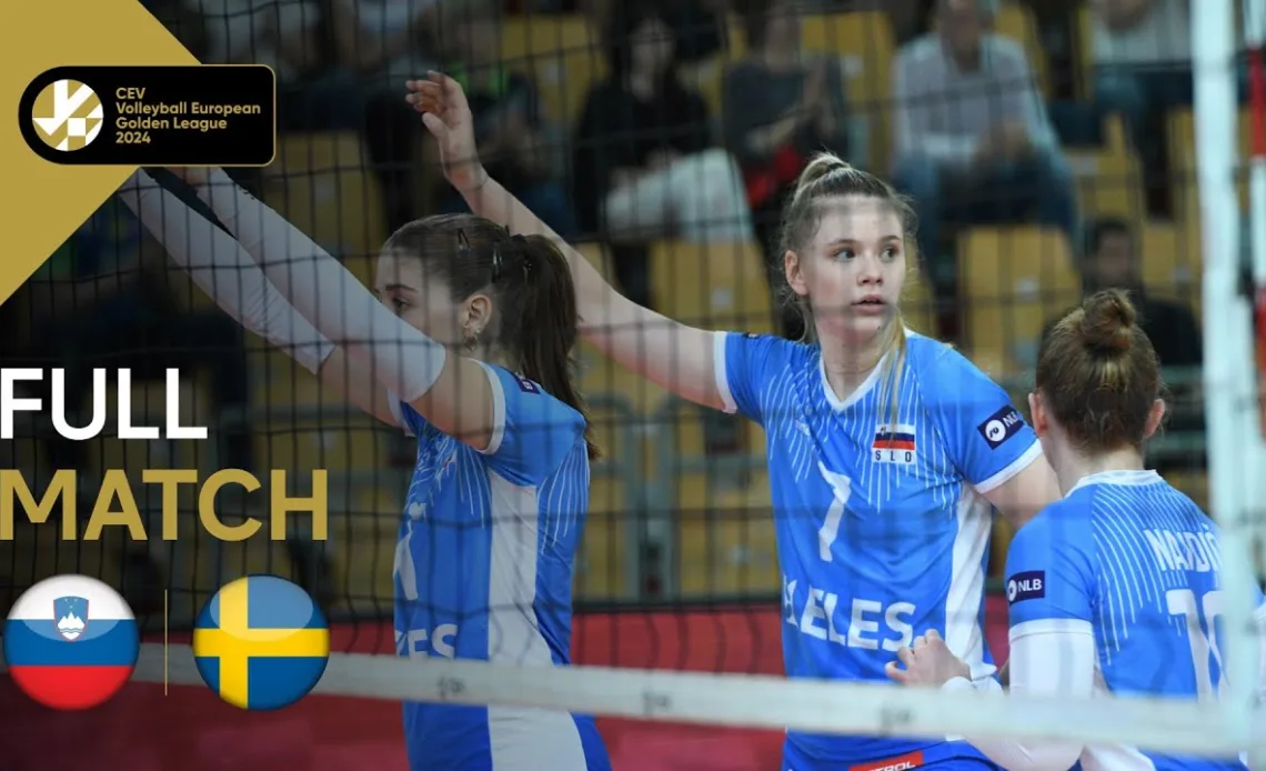 LIVE | Slovenia vs. Sweden - CEV Volleyball European Golden League 2024