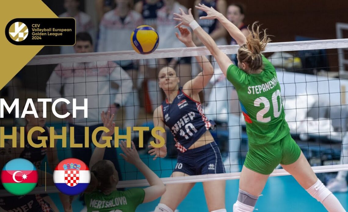 Match Highlights: AZERBAIJAN vs. CROATIA I Golden League 2024