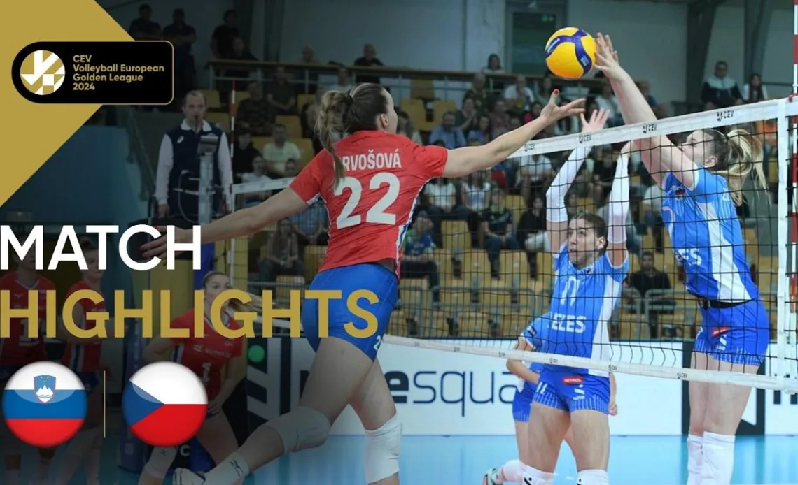 Match Highlights: SLOVENIA vs. CZECHIA I European Golden League Women