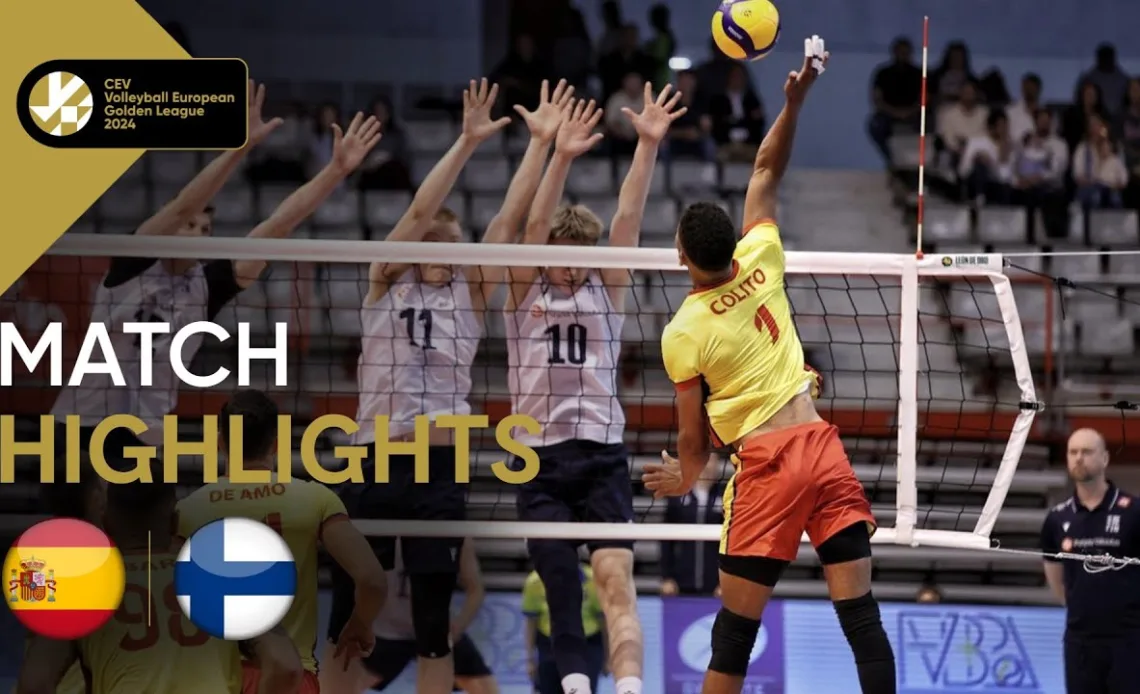 Match Highlights: SPAIN vs. FINLAND I European Golden League Men