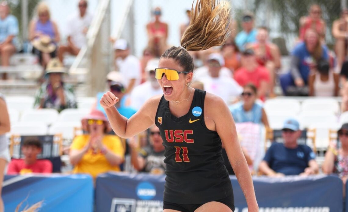 No. 1 USC Beach Volleyball Grounds Ospreys in NCAA First Round Dual