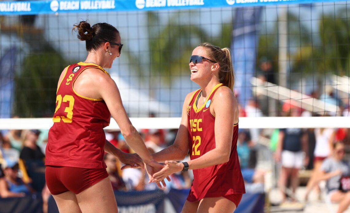 No.1 USC Beach Volleyball Sweeps No. 9 LMU in NCAA Quarterfinal